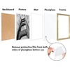 image:imageAmericanflat 11x14 Picture Frame 5Pack  Matted to 8x11  Black  Slim Molding construction Polished plexiglass front hangs vertical or horizontal sawtooth hangers includedGold