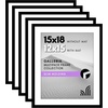 image:imageAmericanflat 11x14 Picture Frame 5Pack  Matted to 8x11  Black  Slim Molding construction Polished plexiglass front hangs vertical or horizontal sawtooth hangers includedBlack