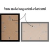 image:imageAmericanflat 11x14 Picture Frame 5Pack  Matted to 8x11  Black  Slim Molding construction Polished plexiglass front hangs vertical or horizontal sawtooth hangers includedBlack