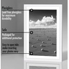 image:imageAmericanflat 11x14 Picture Frame 5Pack  Matted to 8x11  Black  Slim Molding construction Polished plexiglass front hangs vertical or horizontal sawtooth hangers includedWhite