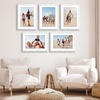 image:imageAmericanflat 11x14 Picture Frame 5Pack  Matted to 8x11  Black  Slim Molding construction Polished plexiglass front hangs vertical or horizontal sawtooth hangers includedWhite