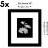 image:imageAmericanflat 11x14 Picture Frame 5Pack  Matted to 8x11  Black  Slim Molding construction Polished plexiglass front hangs vertical or horizontal sawtooth hangers includedBlack