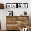image:imageAmericanflat 11x14 Picture Frame 5Pack  Matted to 8x11  Black  Slim Molding construction Polished plexiglass front hangs vertical or horizontal sawtooth hangers includedBlack