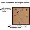 image:imageAmericanflat 11x14 Picture Frame 5Pack  Matted to 8x11  Black  Slim Molding construction Polished plexiglass front hangs vertical or horizontal sawtooth hangers includedMahogany