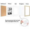 image:imageAmericanflat 11x14 Picture Frame 5Pack  Matted to 8x11  Black  Slim Molding construction Polished plexiglass front hangs vertical or horizontal sawtooth hangers includedNatural Oak