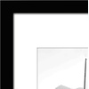 image:imageAmericanflat 11x14 Picture Frame 5Pack  Matted to 8x11  Black  Slim Molding construction Polished plexiglass front hangs vertical or horizontal sawtooth hangers includedBlack