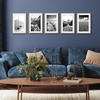 image:imageAmericanflat 11x14 Picture Frame 5Pack  Matted to 8x11  Black  Slim Molding construction Polished plexiglass front hangs vertical or horizontal sawtooth hangers includedNatural Oak