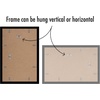 image:imageAmericanflat 11x14 Picture Frame 5Pack  Matted to 8x11  Black  Slim Molding construction Polished plexiglass front hangs vertical or horizontal sawtooth hangers includedBlack