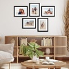 image:imageAmericanflat 11x14 Picture Frame 5Pack  Matted to 8x11  Black  Slim Molding construction Polished plexiglass front hangs vertical or horizontal sawtooth hangers includedBlack