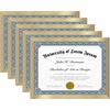 image:imageAmericanflat 11x14 Picture Frame 5Pack  Matted to 8x11  Black  Slim Molding construction Polished plexiglass front hangs vertical or horizontal sawtooth hangers includedGold