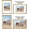 image:imageAmericanflat 11x14 Picture Frame 5Pack  Matted to 8x11  Black  Slim Molding construction Polished plexiglass front hangs vertical or horizontal sawtooth hangers includedGold