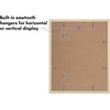 image:imageAmericanflat 11x14 Picture Frame 5Pack  Matted to 8x11  Black  Slim Molding construction Polished plexiglass front hangs vertical or horizontal sawtooth hangers includedNatural Oak