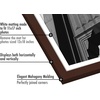 image:imageAmericanflat 11x14 Picture Frame 5Pack  Matted to 8x11  Black  Slim Molding construction Polished plexiglass front hangs vertical or horizontal sawtooth hangers includedMahogany