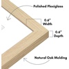 image:imageAmericanflat 11x14 Picture Frame 5Pack  Matted to 8x11  Black  Slim Molding construction Polished plexiglass front hangs vertical or horizontal sawtooth hangers includedNatural Oak