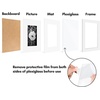 image:imageAmericanflat 11x14 Picture Frame 5Pack  Matted to 8x11  Black  Slim Molding construction Polished plexiglass front hangs vertical or horizontal sawtooth hangers includedWhite