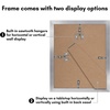 image:imageAmericanflat 11x14 Picture Frame 5Pack  Matted to 8x11  Black  Slim Molding construction Polished plexiglass front hangs vertical or horizontal sawtooth hangers includedSilver