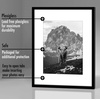 image:imageAmericanflat 11x14 Picture Frame 5Pack  Matted to 8x11  Black  Slim Molding construction Polished plexiglass front hangs vertical or horizontal sawtooth hangers includedBlack