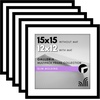 image:imageAmericanflat 11x14 Picture Frame 5Pack  Matted to 8x11  Black  Slim Molding construction Polished plexiglass front hangs vertical or horizontal sawtooth hangers includedBlack