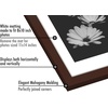 image:imageAmericanflat 11x14 Picture Frame 5Pack  Matted to 8x11  Black  Slim Molding construction Polished plexiglass front hangs vertical or horizontal sawtooth hangers includedMahogany