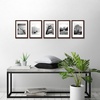 image:imageAmericanflat 11x14 Picture Frame 5Pack  Matted to 8x11  Black  Slim Molding construction Polished plexiglass front hangs vertical or horizontal sawtooth hangers includedMahogany