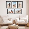 image:imageAmericanflat 11x14 Picture Frame 5Pack  Matted to 8x11  Black  Slim Molding construction Polished plexiglass front hangs vertical or horizontal sawtooth hangers includedBlack