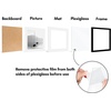 image:imageAmericanflat 11x14 Picture Frame 5Pack  Matted to 8x11  Black  Slim Molding construction Polished plexiglass front hangs vertical or horizontal sawtooth hangers includedBlack