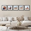 image:imageAmericanflat 11x14 Picture Frame 5Pack  Matted to 8x11  Black  Slim Molding construction Polished plexiglass front hangs vertical or horizontal sawtooth hangers includedBlack