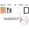 image:imageAmericanflat 11x14 Picture Frame 5Pack  Matted to 8x11  Black  Slim Molding construction Polished plexiglass front hangs vertical or horizontal sawtooth hangers includedBlack