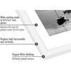 image:imageAmericanflat 11x14 Picture Frame 5Pack  Matted to 8x11  Black  Slim Molding construction Polished plexiglass front hangs vertical or horizontal sawtooth hangers includedWhite