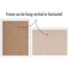 image:imageAmericanflat 11x14 Picture Frame 5Pack  Matted to 8x11  Black  Slim Molding construction Polished plexiglass front hangs vertical or horizontal sawtooth hangers includedWhite