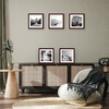 image:imageAmericanflat 11x14 Picture Frame 5Pack  Matted to 8x11  Black  Slim Molding construction Polished plexiglass front hangs vertical or horizontal sawtooth hangers includedMahogany