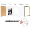 image:imageAmericanflat 11x14 Picture Frame 5Pack  Matted to 8x11  Black  Slim Molding construction Polished plexiglass front hangs vertical or horizontal sawtooth hangers includedGold