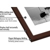 image:imageAmericanflat 11x14 Picture Frame 5Pack  Matted to 8x11  Black  Slim Molding construction Polished plexiglass front hangs vertical or horizontal sawtooth hangers includedMahogany