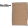 image:imageAmericanflat 11x14 Picture Frame 5Pack  Matted to 8x11  Black  Slim Molding construction Polished plexiglass front hangs vertical or horizontal sawtooth hangers includedSilver