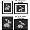 image:imageAmericanflat 11x14 Picture Frame 5Pack  Matted to 8x11  Black  Slim Molding construction Polished plexiglass front hangs vertical or horizontal sawtooth hangers includedBlack