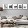 image:imageAmericanflat 11x14 Picture Frame 5Pack  Matted to 8x11  Black  Slim Molding construction Polished plexiglass front hangs vertical or horizontal sawtooth hangers includedWhite