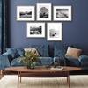 image:imageAmericanflat 11x14 Picture Frame 5Pack  Matted to 8x11  Black  Slim Molding construction Polished plexiglass front hangs vertical or horizontal sawtooth hangers includedNatural Oak