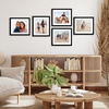image:imageAmericanflat 11x14 Picture Frame 5Pack  Matted to 8x11  Black  Slim Molding construction Polished plexiglass front hangs vertical or horizontal sawtooth hangers includedBlack