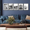 image:imageAmericanflat 11x14 Picture Frame 5Pack  Matted to 8x11  Black  Slim Molding construction Polished plexiglass front hangs vertical or horizontal sawtooth hangers includedNatural Oak