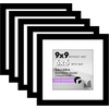 image:imageAmericanflat 11x14 Picture Frame 5Pack  Matted to 8x11  Black  Slim Molding construction Polished plexiglass front hangs vertical or horizontal sawtooth hangers includedBlack