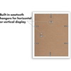 image:imageAmericanflat 11x14 Picture Frame 5Pack  Matted to 8x11  Black  Slim Molding construction Polished plexiglass front hangs vertical or horizontal sawtooth hangers includedWhite