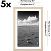 image:imageAmericanflat 11x14 Picture Frame 5Pack  Matted to 8x11  Black  Slim Molding construction Polished plexiglass front hangs vertical or horizontal sawtooth hangers includedNatural Oak