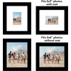 image:imageAmericanflat 11x14 Picture Frame 5Pack  Matted to 8x11  Black  Slim Molding construction Polished plexiglass front hangs vertical or horizontal sawtooth hangers includedBlack