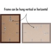 image:imageAmericanflat 11x14 Picture Frame 5Pack  Matted to 8x11  Black  Slim Molding construction Polished plexiglass front hangs vertical or horizontal sawtooth hangers includedMahogany