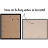 image:imageAmericanflat 11x14 Picture Frame 5Pack  Matted to 8x11  Black  Slim Molding construction Polished plexiglass front hangs vertical or horizontal sawtooth hangers includedBlack