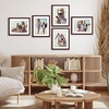 image:imageAmericanflat 11x14 Picture Frame 5Pack  Matted to 8x11  Black  Slim Molding construction Polished plexiglass front hangs vertical or horizontal sawtooth hangers includedMahogany