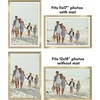 image:imageAmericanflat 11x14 Picture Frame 5Pack  Matted to 8x11  Black  Slim Molding construction Polished plexiglass front hangs vertical or horizontal sawtooth hangers includedGold