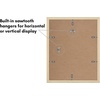 image:imageAmericanflat 11x14 Picture Frame 5Pack  Matted to 8x11  Black  Slim Molding construction Polished plexiglass front hangs vertical or horizontal sawtooth hangers includedNatural Oak