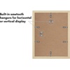 image:imageAmericanflat 11x14 Picture Frame 5Pack  Matted to 8x11  Black  Slim Molding construction Polished plexiglass front hangs vertical or horizontal sawtooth hangers includedNatural Oak