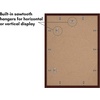 image:imageAmericanflat 11x14 Picture Frame 5Pack  Matted to 8x11  Black  Slim Molding construction Polished plexiglass front hangs vertical or horizontal sawtooth hangers includedMahogany